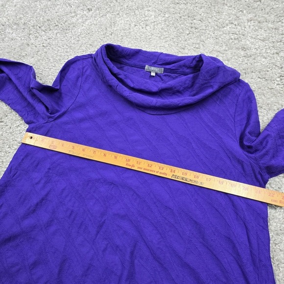 Habitat Clothes To Live In Top Womens Large Purple Long Sleeve Cowl Neck Modest - Picture 9 of 12